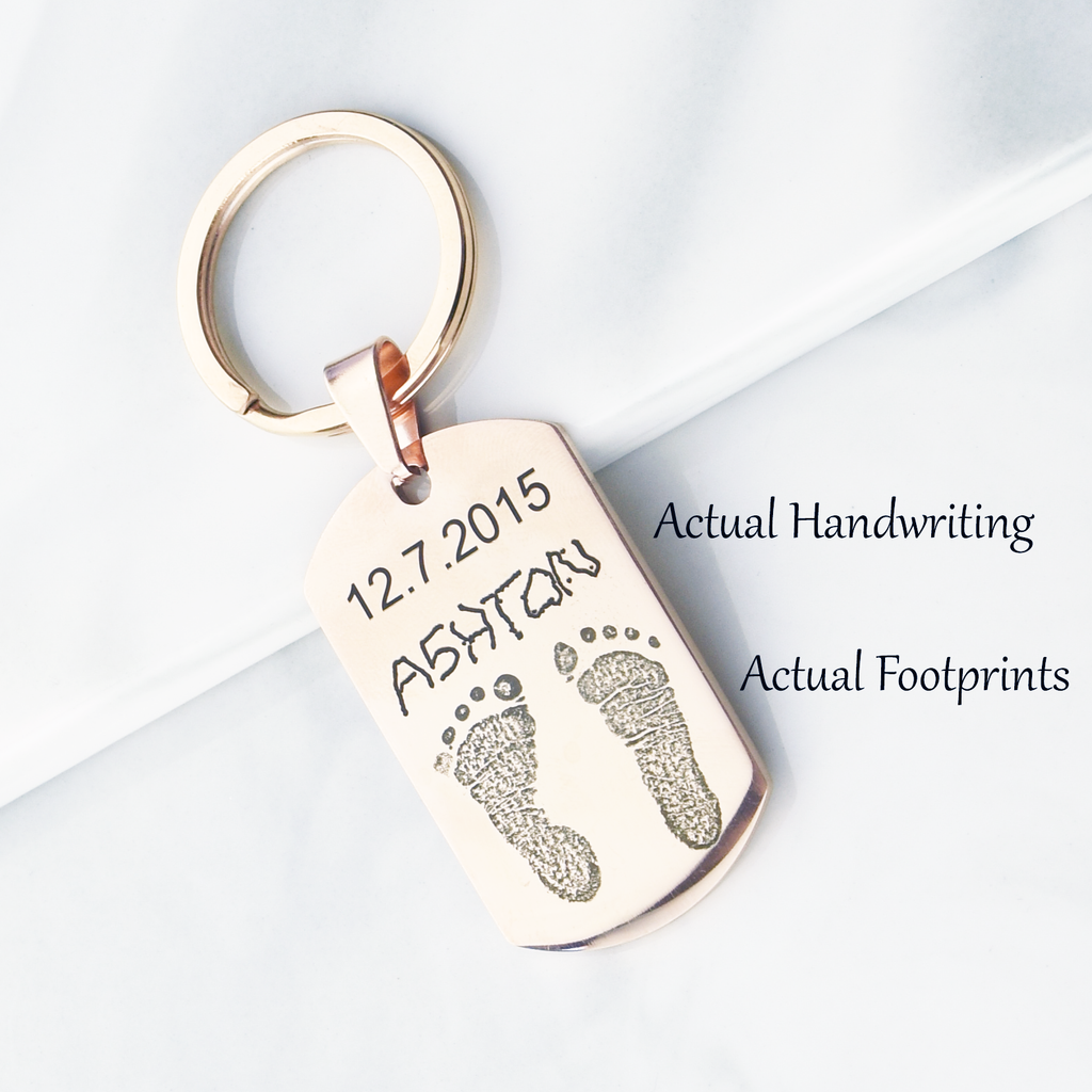 Actual finger print key chain, best friend gift, personalized key chain, fingerprint keyring