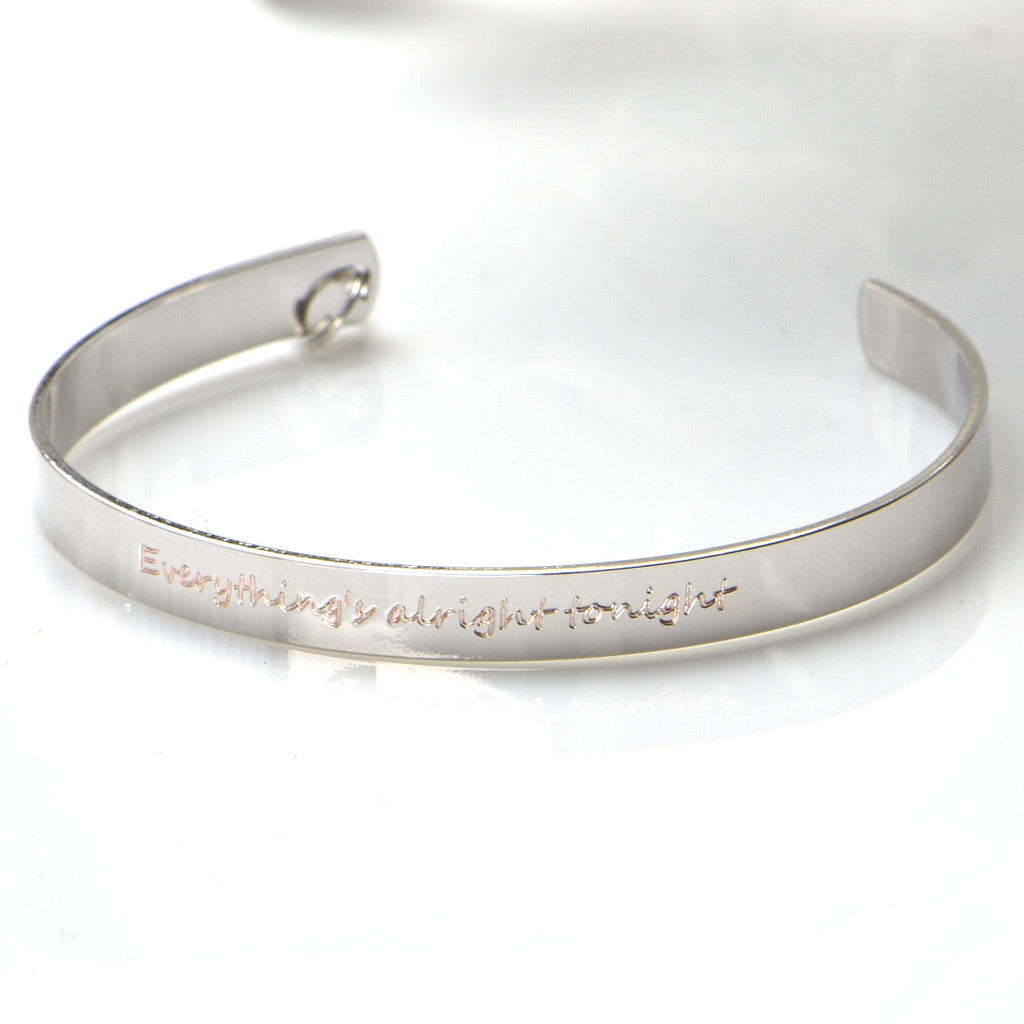 Personalized Bracelet for Women Gifts for Mom Personalized Cuff Inspirational Engraved Bracelet Special Message Bracelet Custom Bracelet