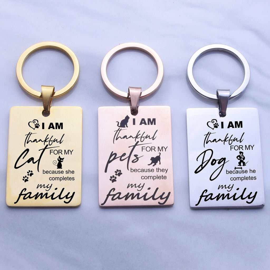 Custom Pet keychain, pets keychain, gifts for pet lover cat dog keychain