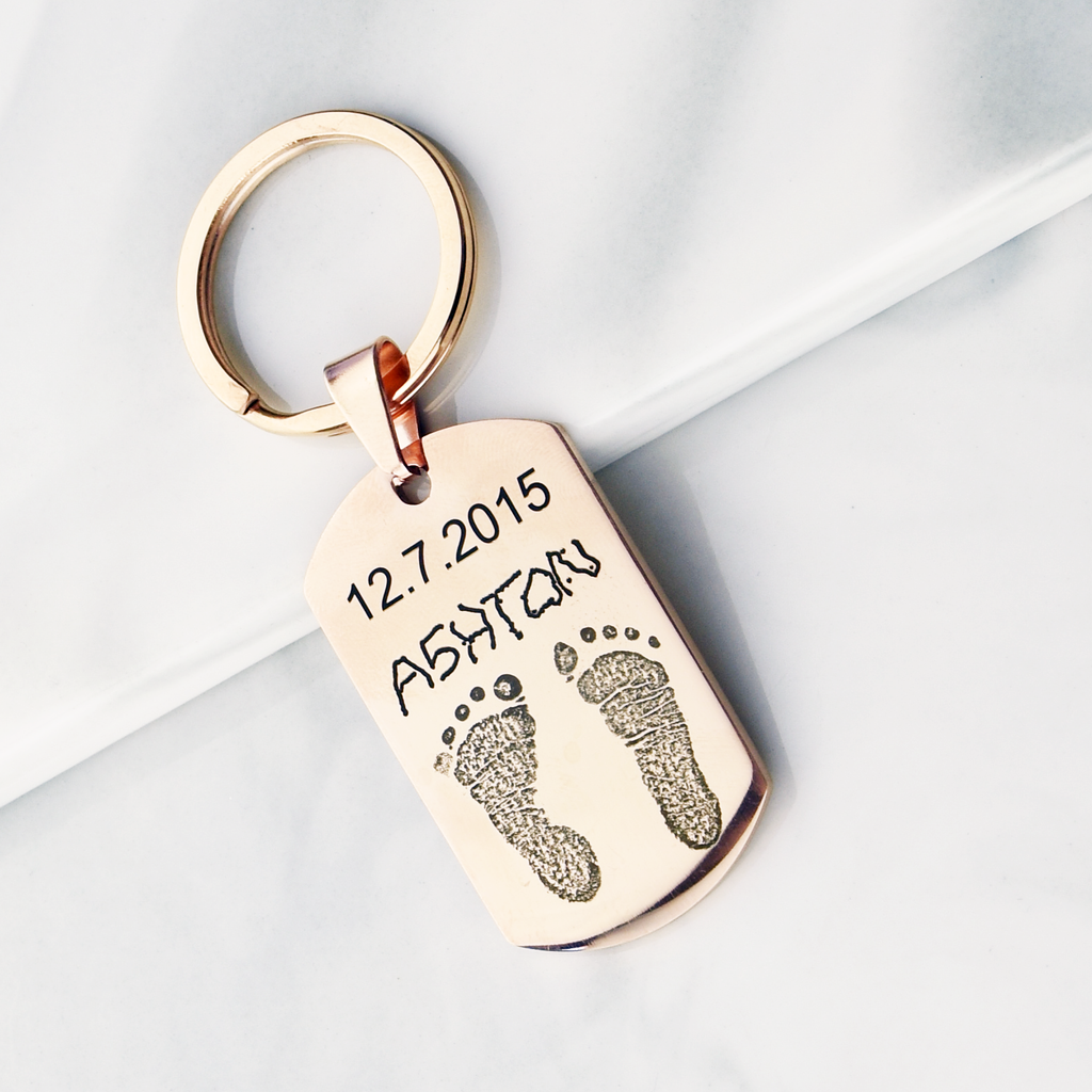 Actual finger print key chain, best friend gift, personalized key chain, fingerprint keyring