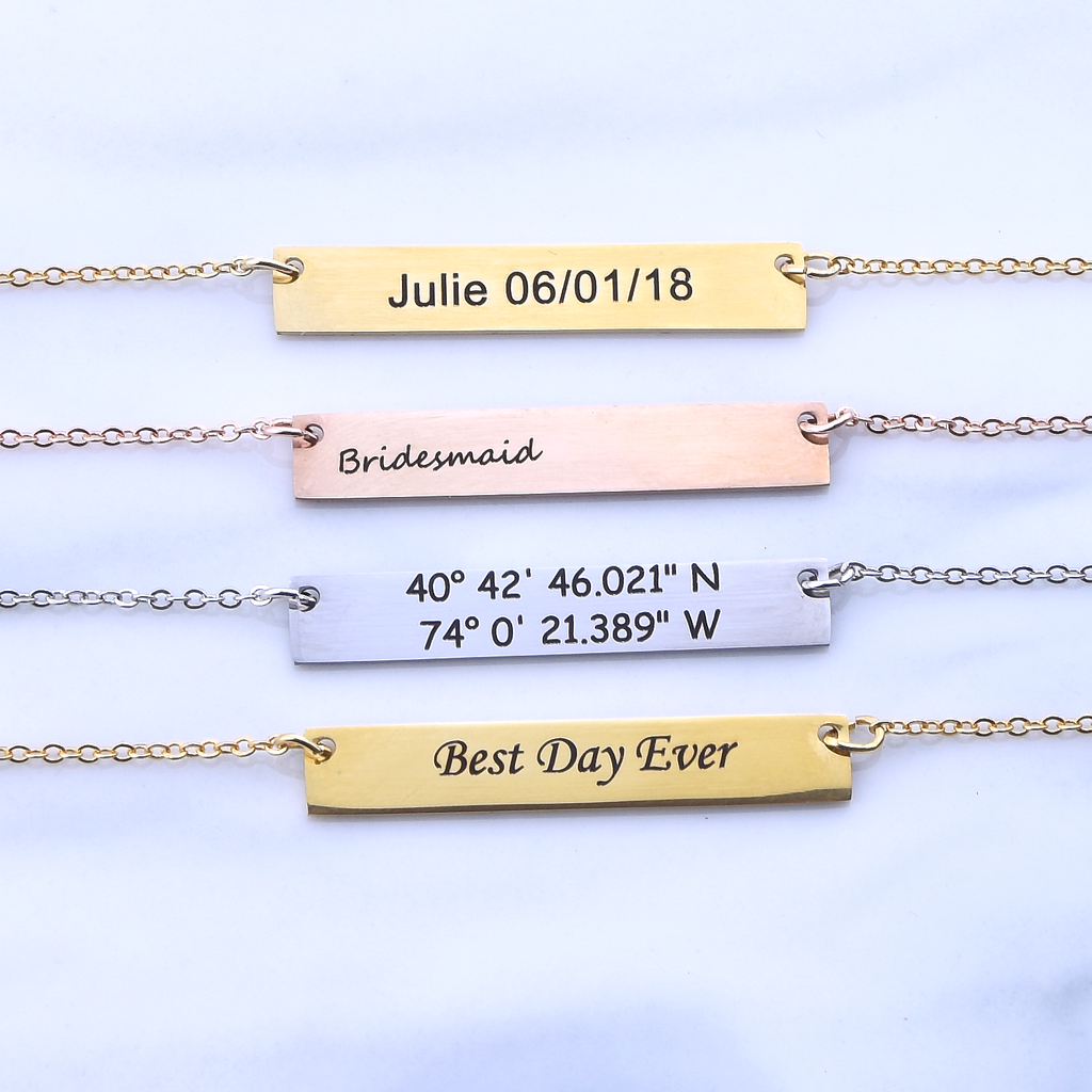 Bridesmaid Gift Proposal Necklace Personalized Will You Be My Bridesmaid