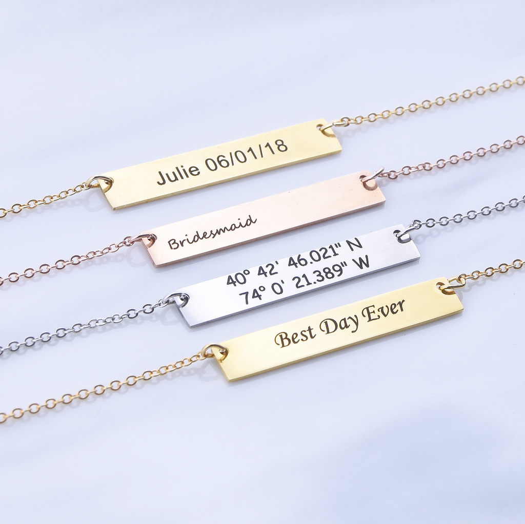 Bridesmaid Gift Proposal Necklace Personalized Will You Be My Bridesmaid