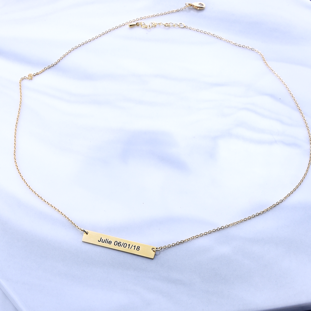 <transcy>Brautjungfer Geschenkvorschlag Halskette Personalisiert Werden Sie meine Brautjungfer sein</transcy>