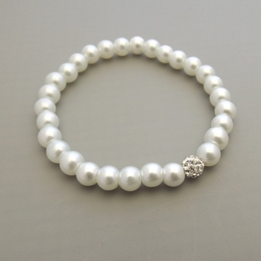 Flower Girl Gift, Baby Child Infant Bracelet Jewelry, Children's Pearl Bracelet, Flower Girl Jewelry,Wedding Jewellery,Flower Girl Keepsake