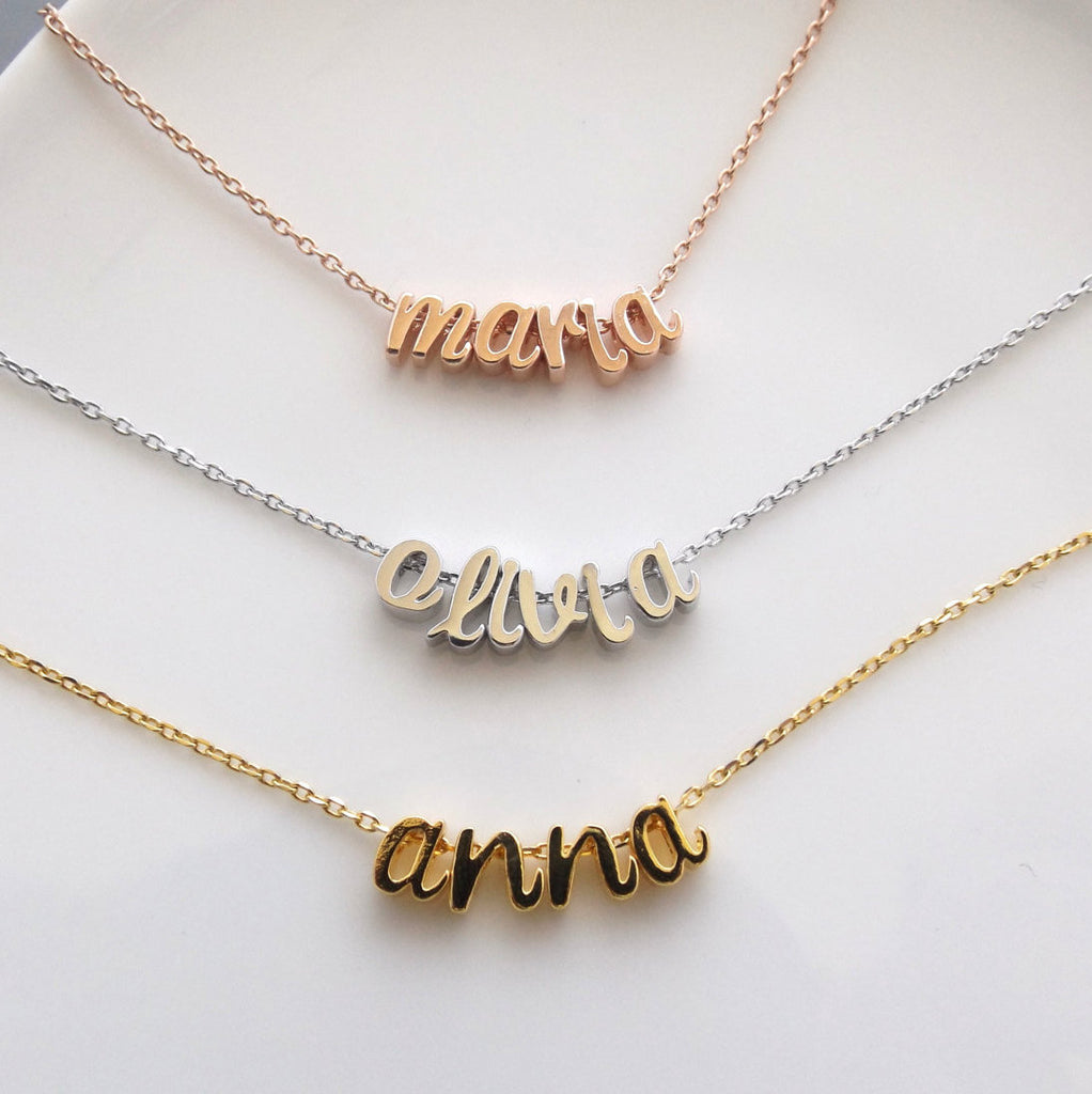 Silver, rose gold or gold plated custom name bracelet, initial bracelet