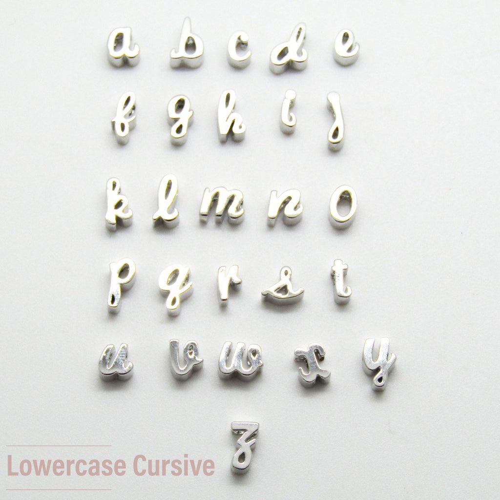 Add an initial to your jewelry//silver rose gold or 16 k gold plated//lowercase cursive, lowercase block or uppercase