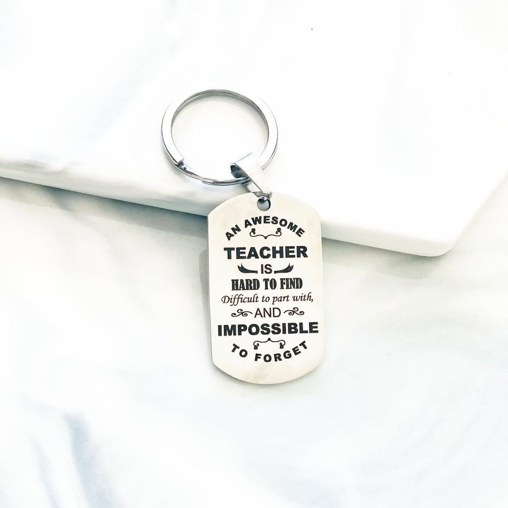 Personalised Teacher Gift, Custom Teacher Key chain Teacher Keyring , End of School Gift, Gifts for Teacher, Teachers Pet Teacher Keychain
