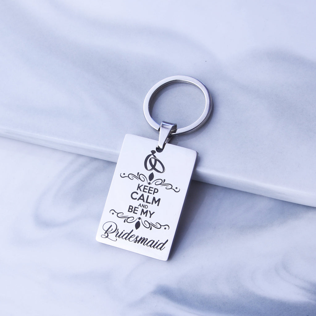 Bridesmaid Gift Proposal Bridal Party Gift Bridesmaid Key Chain