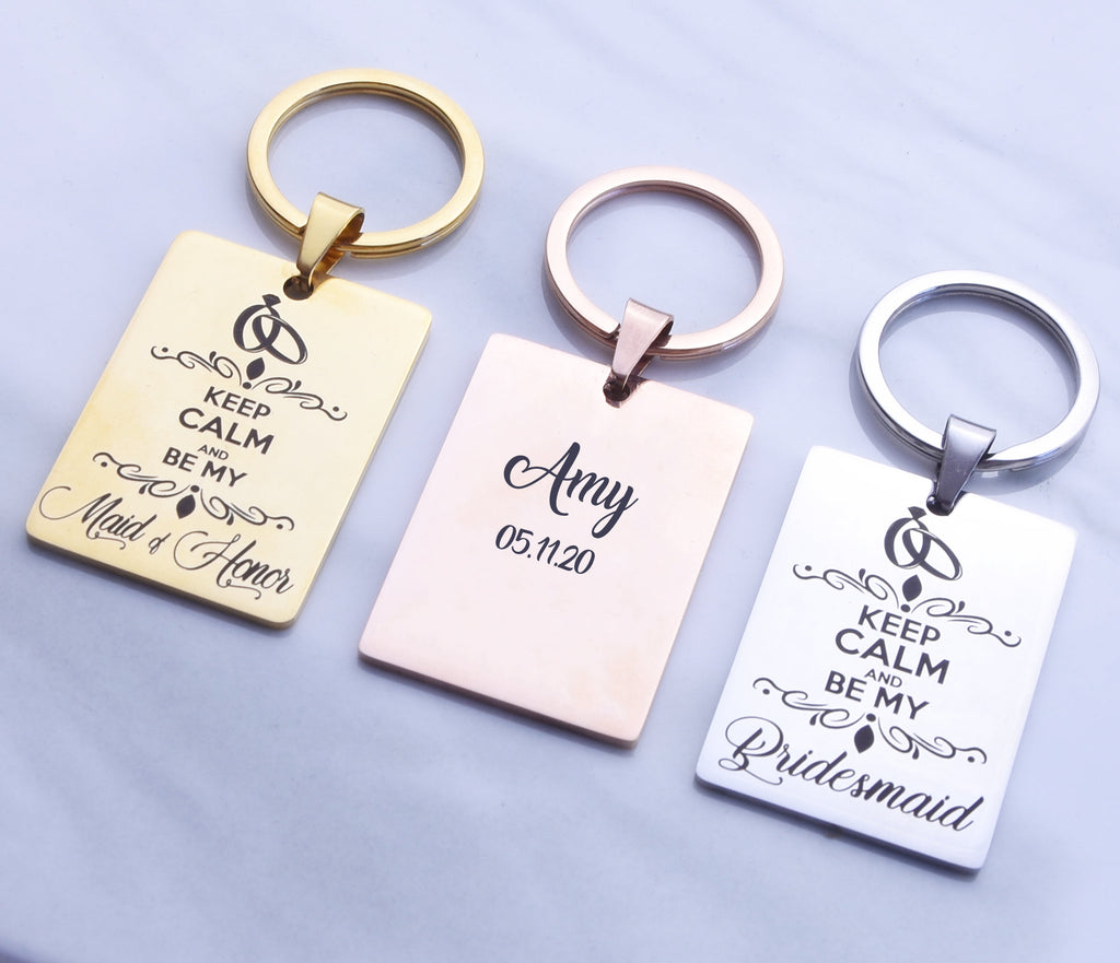 Bridesmaid Gift Proposal Bridal Party Gift Bridesmaid Key Chain