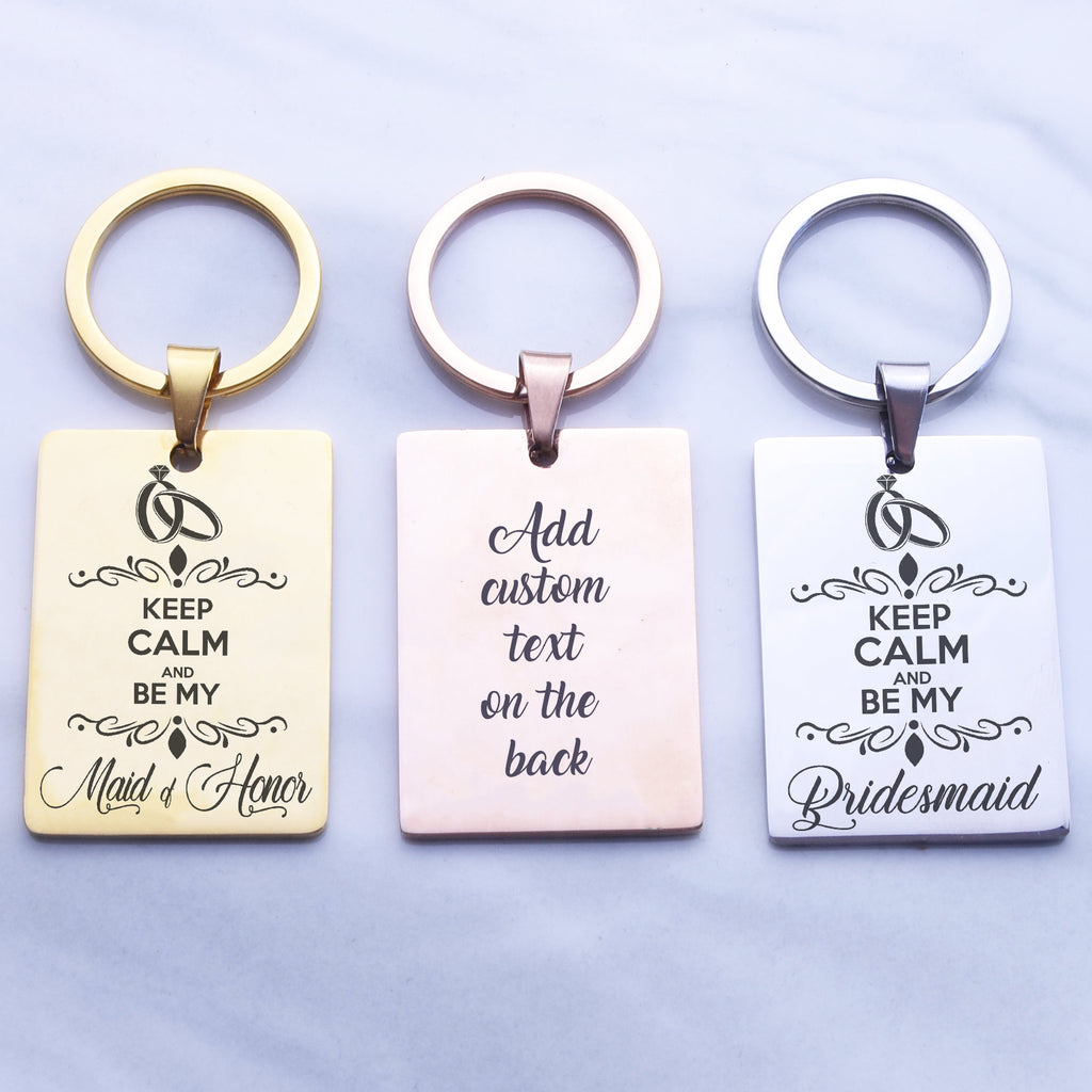 Bridesmaid Gift Proposal Bridal Party Gift Bridesmaid Key Chain