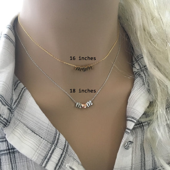 Mother's Day Gift • Personalized Mom• Mom Necklace•Mothers Jewelry• Gift For Mom• Mothers Necklace•Custom Mom Necklace•Personalized Necklace