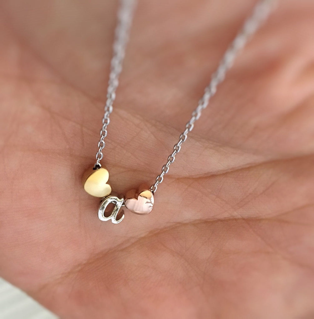 Children's Initial Necklace,Kids Necklace,Flower Girl Gift Idea