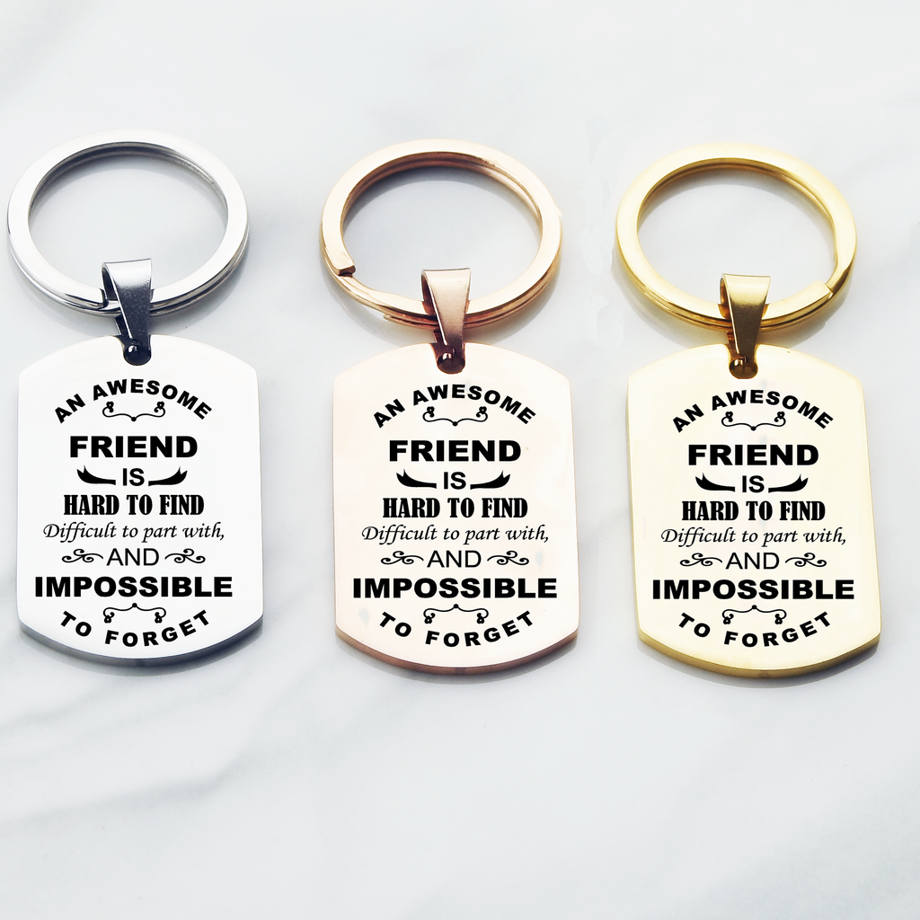 Personalised friend key chain, best friend gift